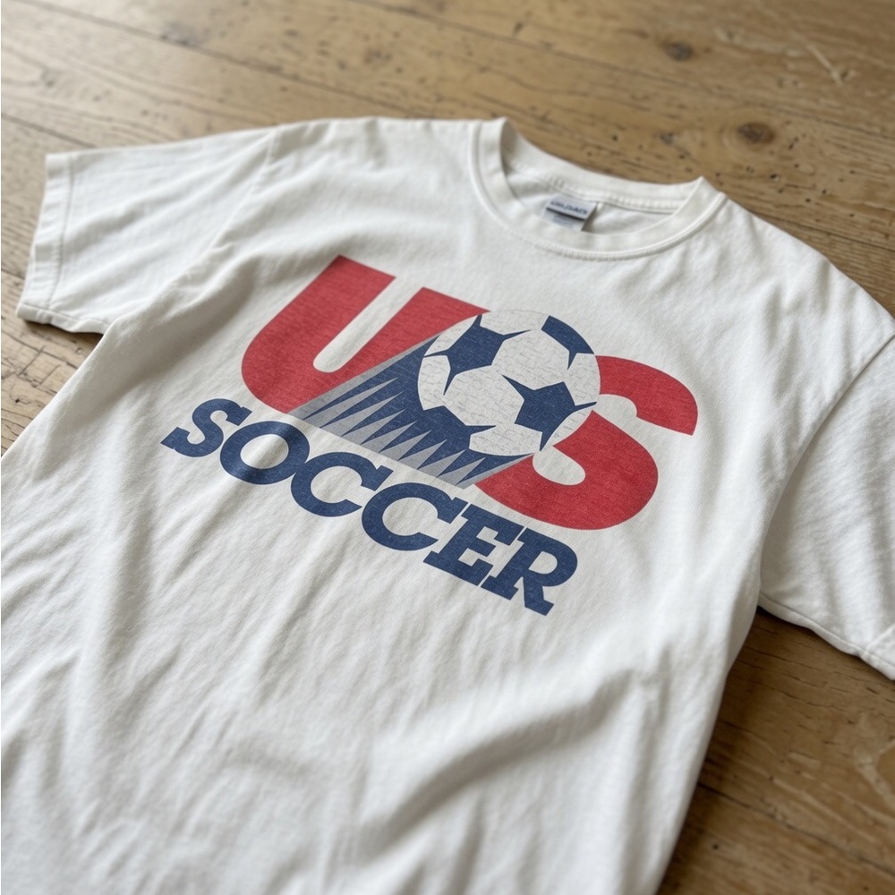 White US Soccer Graphic Tee